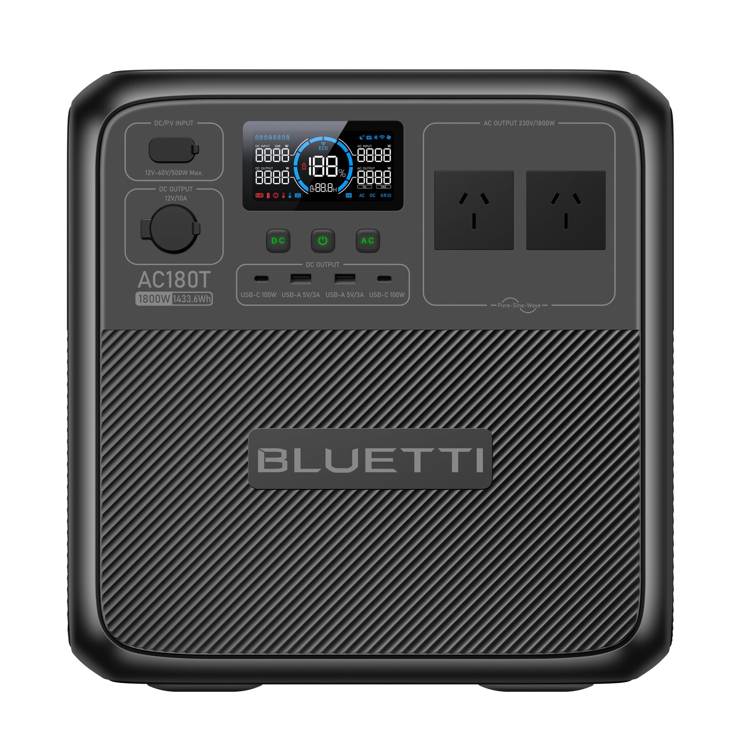Bluetti AC180T Portable Power Station | Swappable Battery | 1800W | Swish Power Solutions