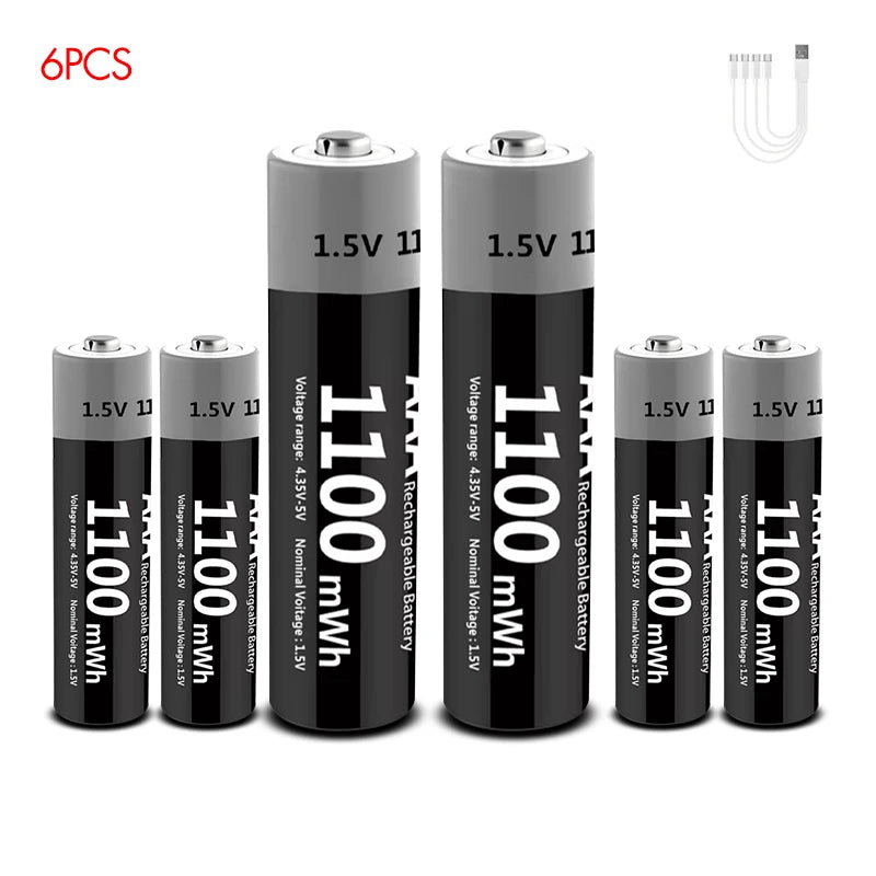 MATOV Li-ion AAA USB Rechargeable Batteries
