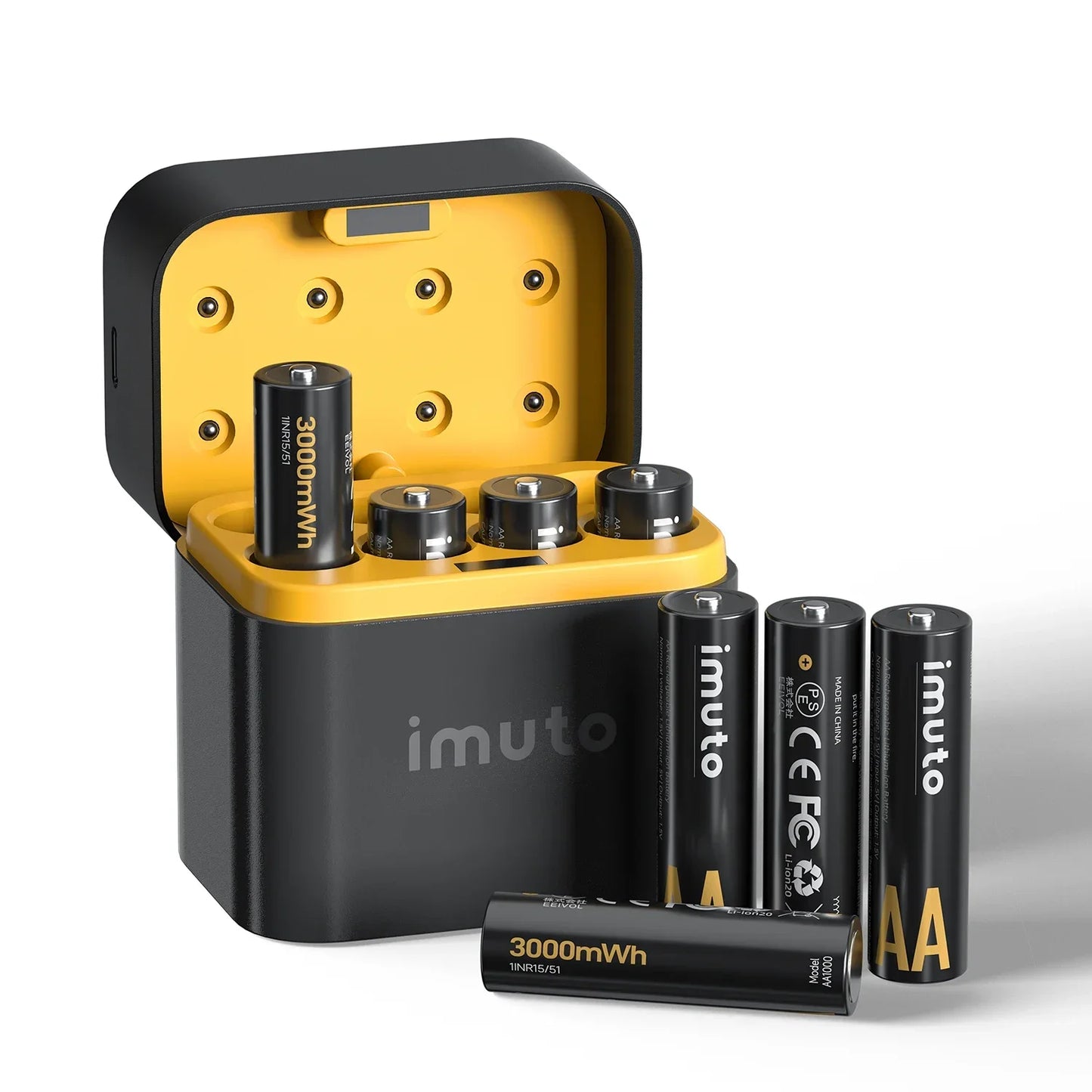 8 Slot Charger IMUTO AA Rechargeable Batteries