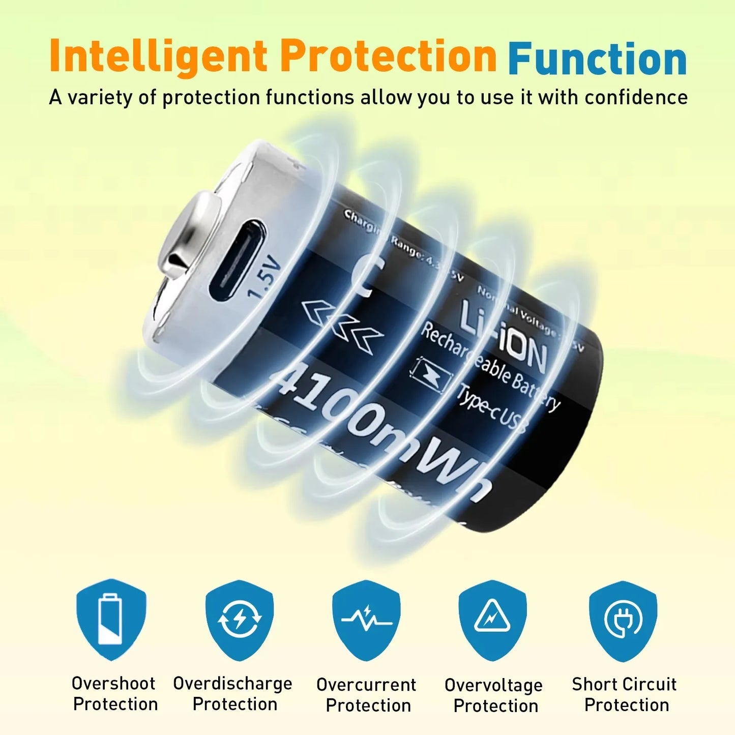 MATOV C Size USB Rechargeable Batteries