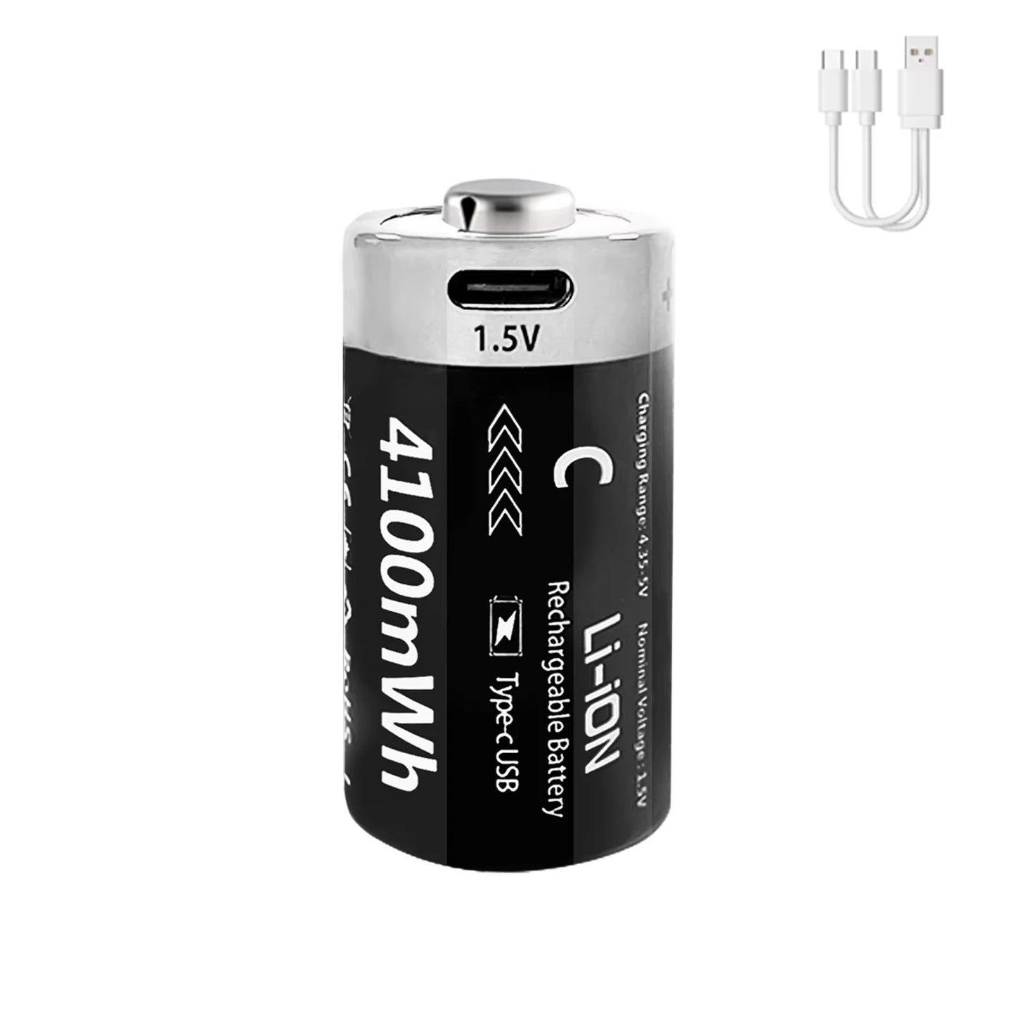 MATOV C Size USB Rechargeable Batteries