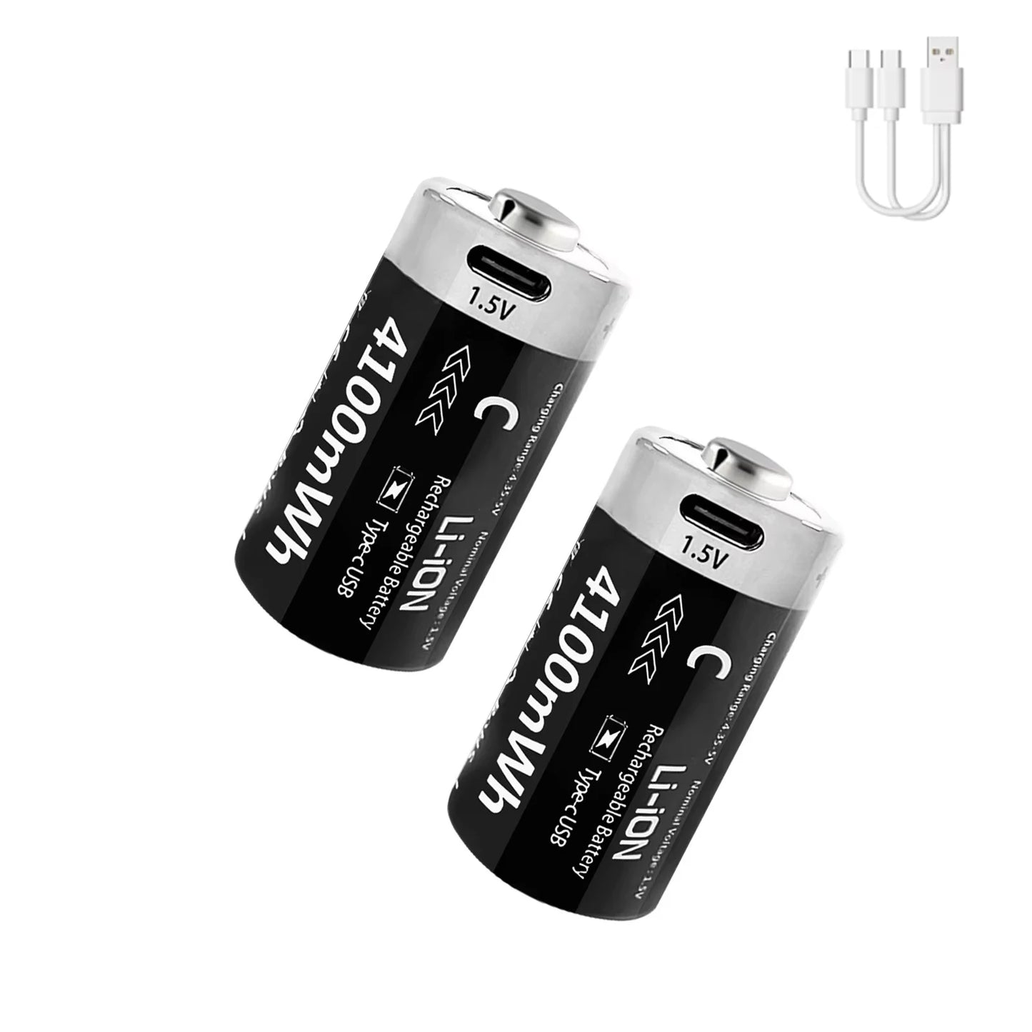 MATOV C Size USB Rechargeable Batteries