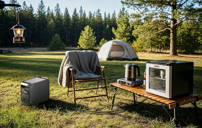 EcoFlow DELTA 3 Classic used at a campsite