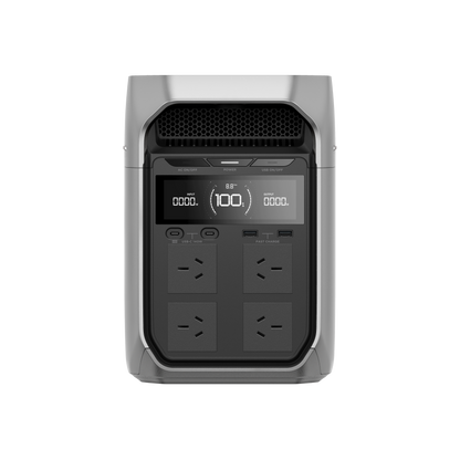 EcoFlow DELTA 3 Plus front view with Australian AC outlets