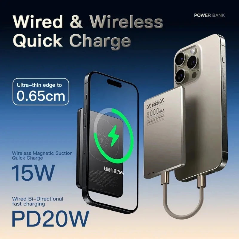 Xiaomi Ultra Slim 5000mAh Wireless Power Bank