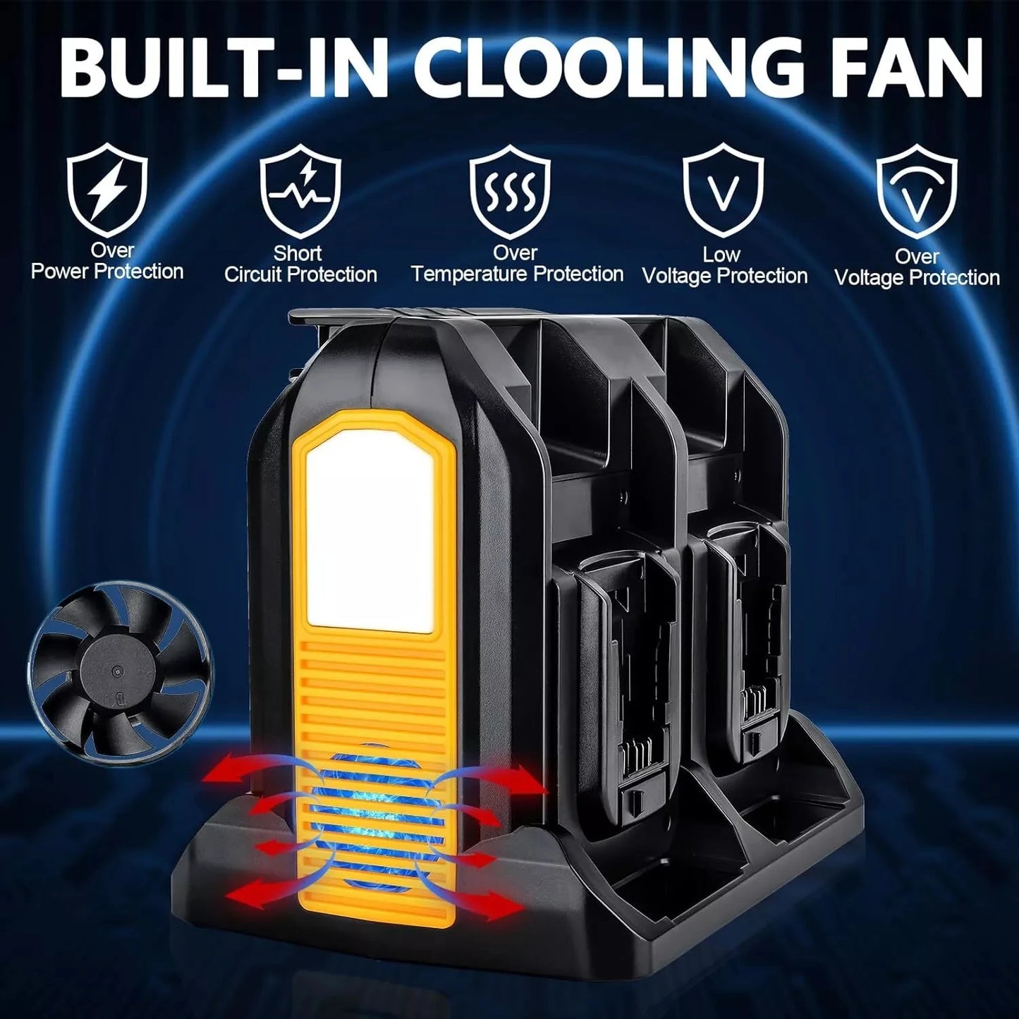 350W Portable Inverter for Dewalt 20V Battery