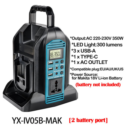 350W Portable Inverter for Makita 18V Battery