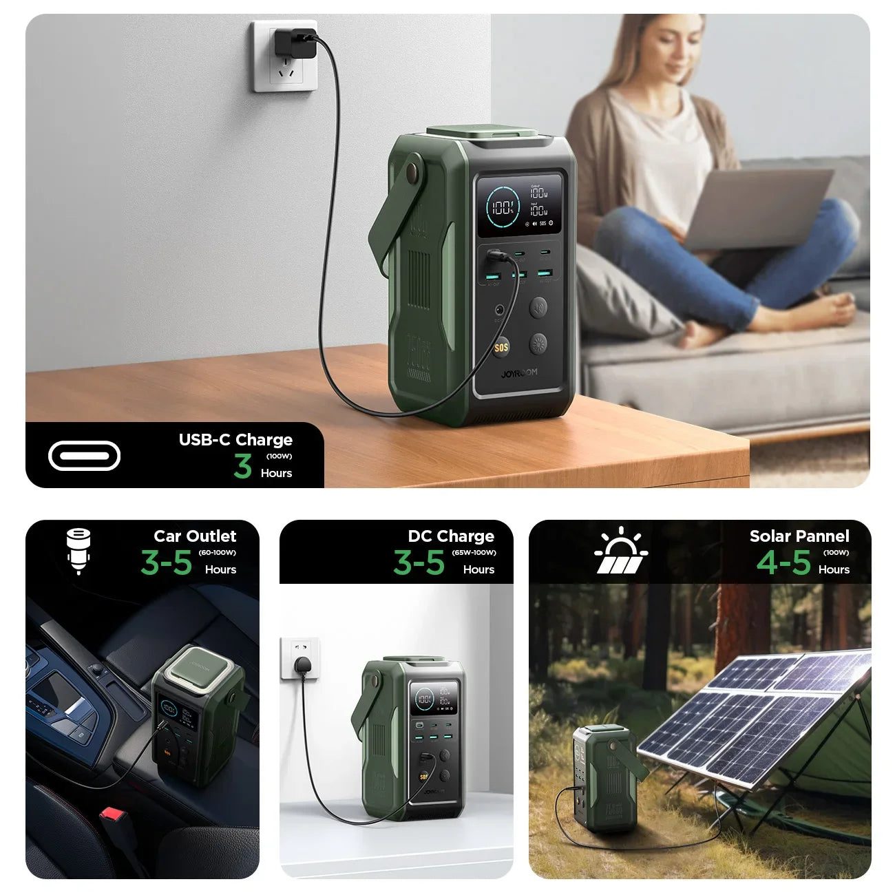 Joyroom 100W Output Large Battery Capacity 75000mah Power Bank