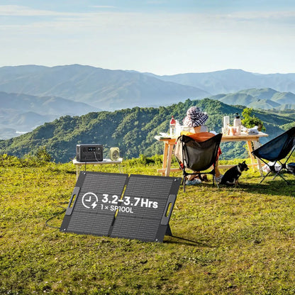 BLUETTI PV100 100W Portable Solar Panel | Lightweight Foldable