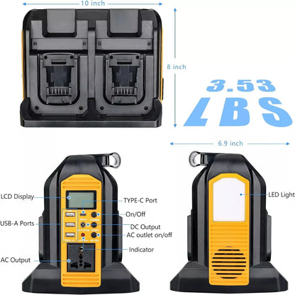 350W Portable Inverter for Dewalt 20V Battery