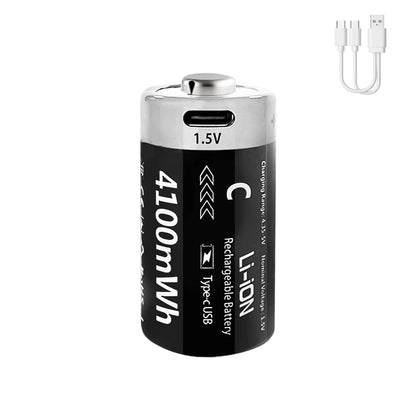 MATOV C Size USB Rechargeable Batteries