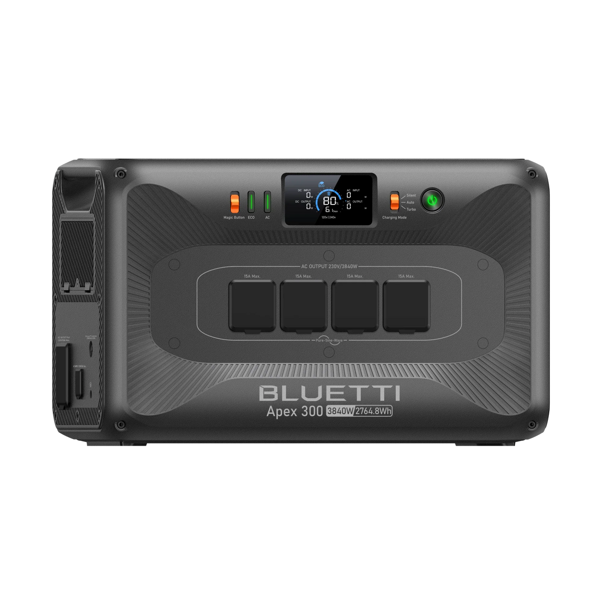 BLUETTI APEX 300 portable power station left front view
