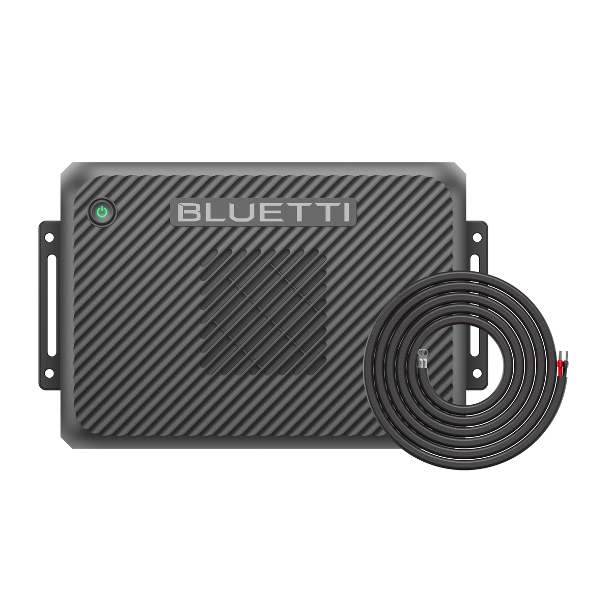BLUETTI Charger 2 and supplied input cable; charger component of Premium 100 V2 touring bundle.