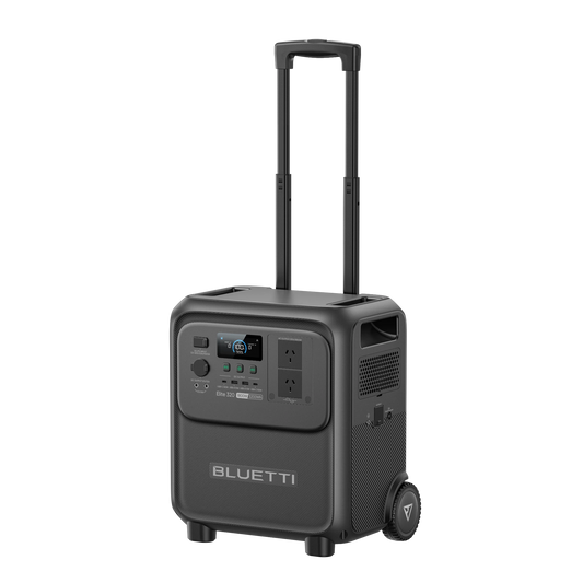 BLUETTI Elite 320 portable power station with extended trolley handle