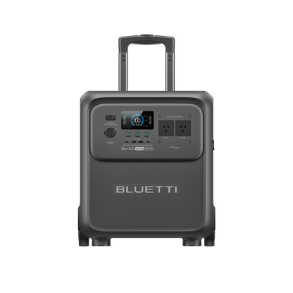 BLUETTI Elite 400 wheeled power station with extended trolley handle