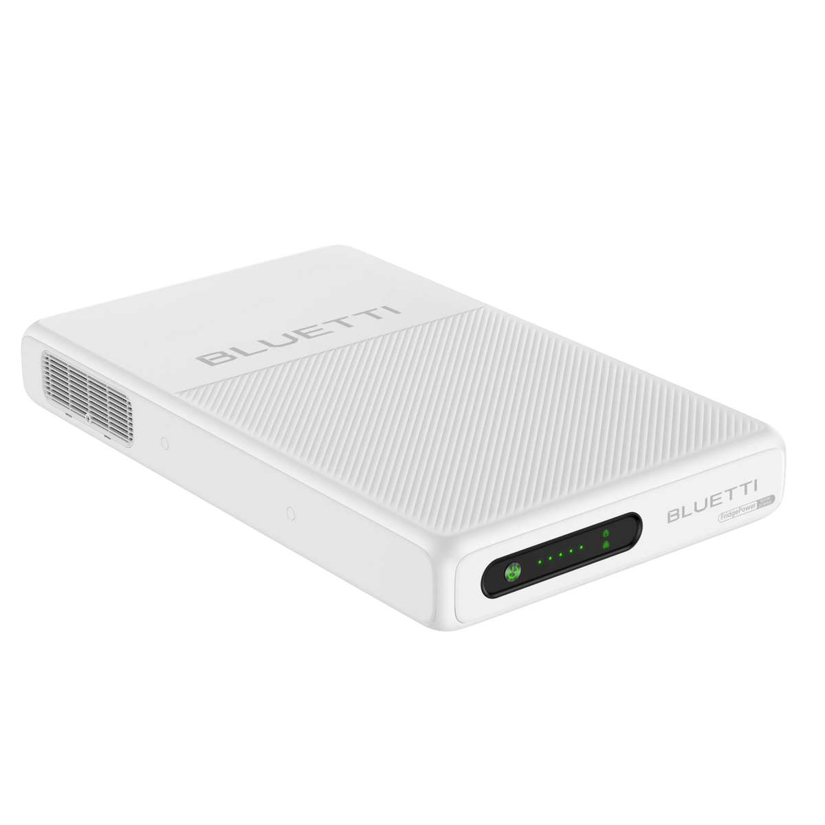 BLUETTI FridgePower horizontal slim profile and battery indicators