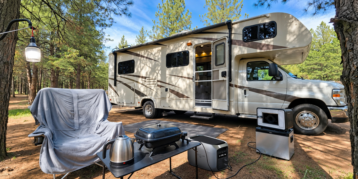 EcoFlow DELTA 3 Max Plus used with a motorhome