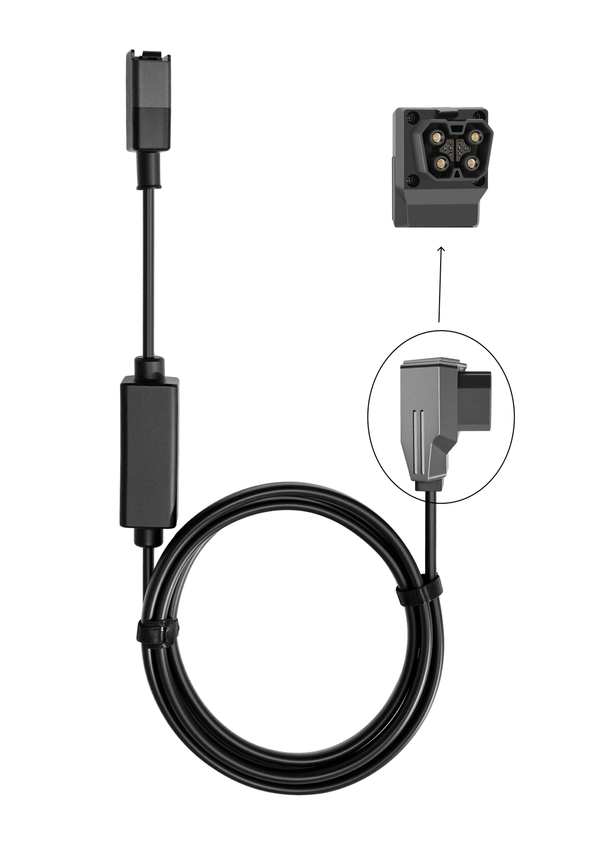 EcoFlow 1000W Alternator Charger Cable, 2m, connector detail