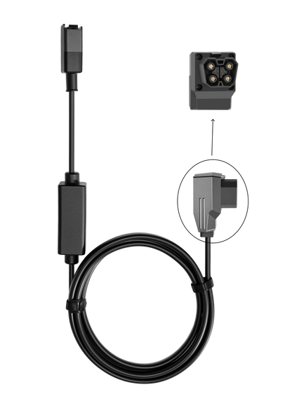 EcoFlow 1000W Alternator Charger Cable, 2m, connector detail