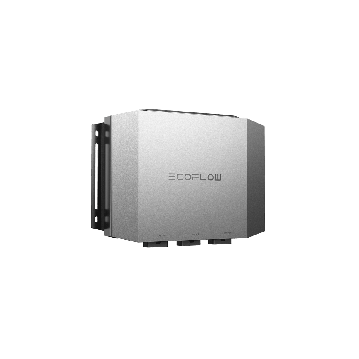 EcoFlow Alternator Charger Plus 1000 front three-quarter view showing ALT IN, SOLAR and BATTERY ports