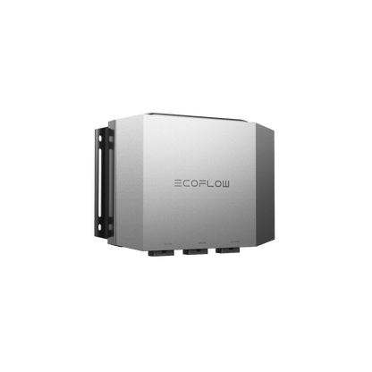 EcoFlow Alternator Charger Plus 1000 front three-quarter view showing ALT IN, SOLAR and BATTERY ports