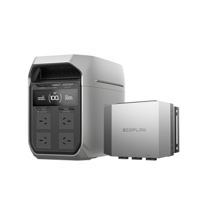 EcoFlow DELTA 3 Plus with Australian AC outlets and Alternator Charger Plus 1000 together
